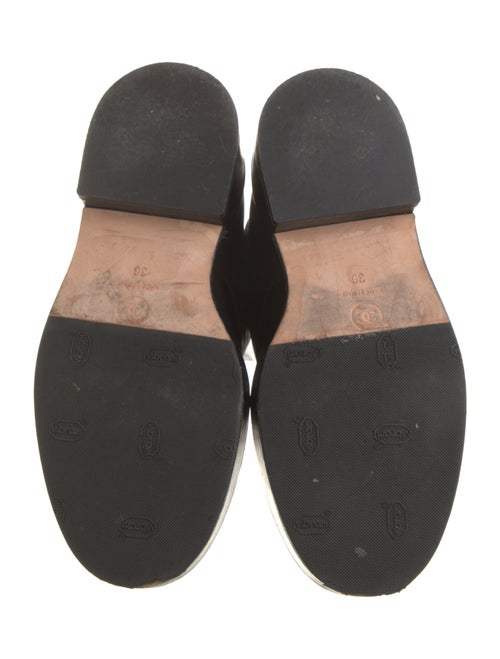 Chanel Interlocking CC Logo Leather Combat Boots