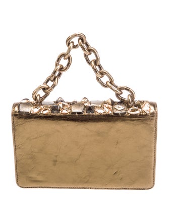 Chanel Paris In Rome Metal Flap Handle Bag