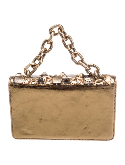 Chanel Paris In Rome Metal Flap Handle Bag