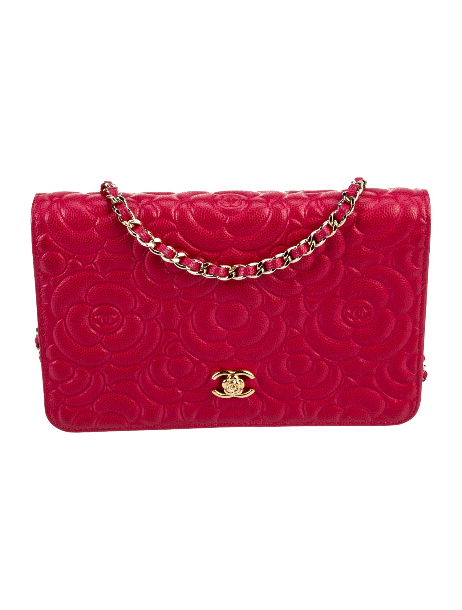 Chanel Camellia Wallet On Chain