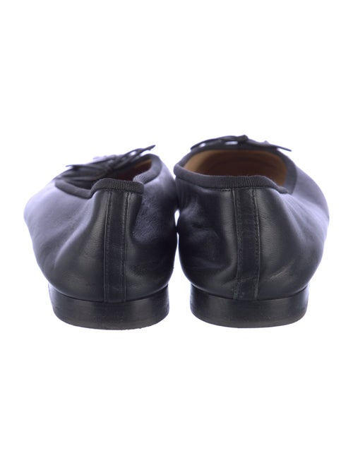 Chanel Interlocking CC Logo Leather Ballet Flats