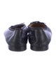 Chanel Interlocking CC Logo Leather Ballet Flats