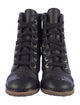 Chanel 2020 Interlocking CC Logo Combat Boots