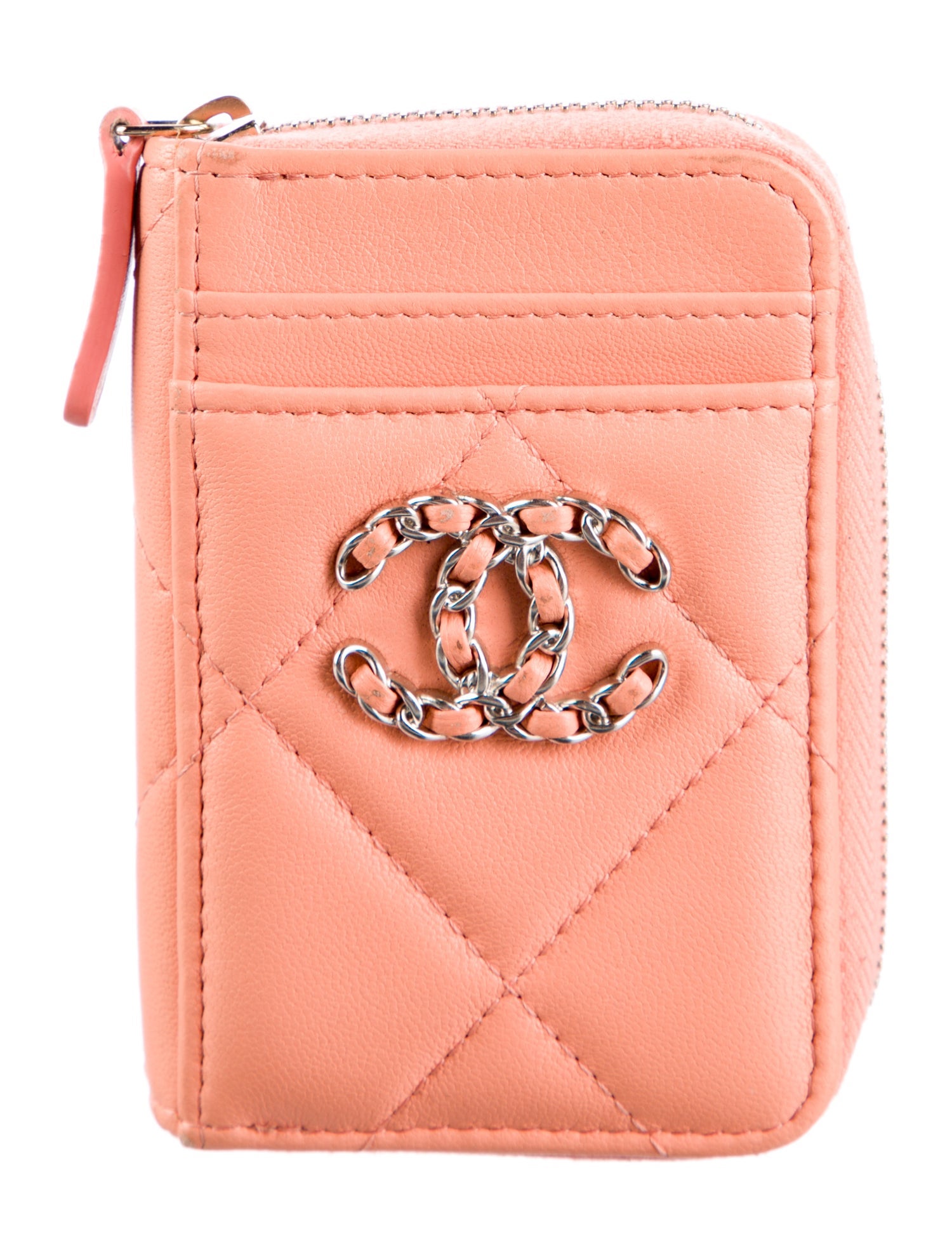 Chanel 19 Coin Purse Interlocking CC Logo Wallet