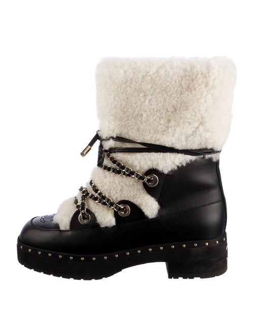 Chanel 2022 Coco Neige Combat Boots