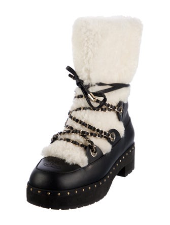 Chanel 2022 Coco Neige Combat Boots