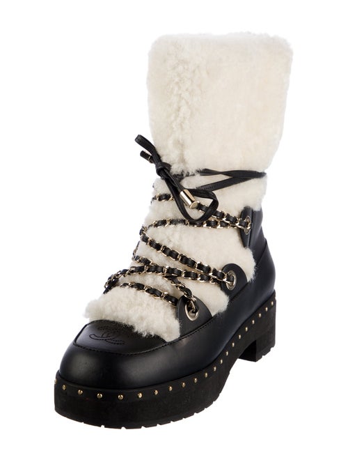 Chanel 2022 Coco Neige Combat Boots