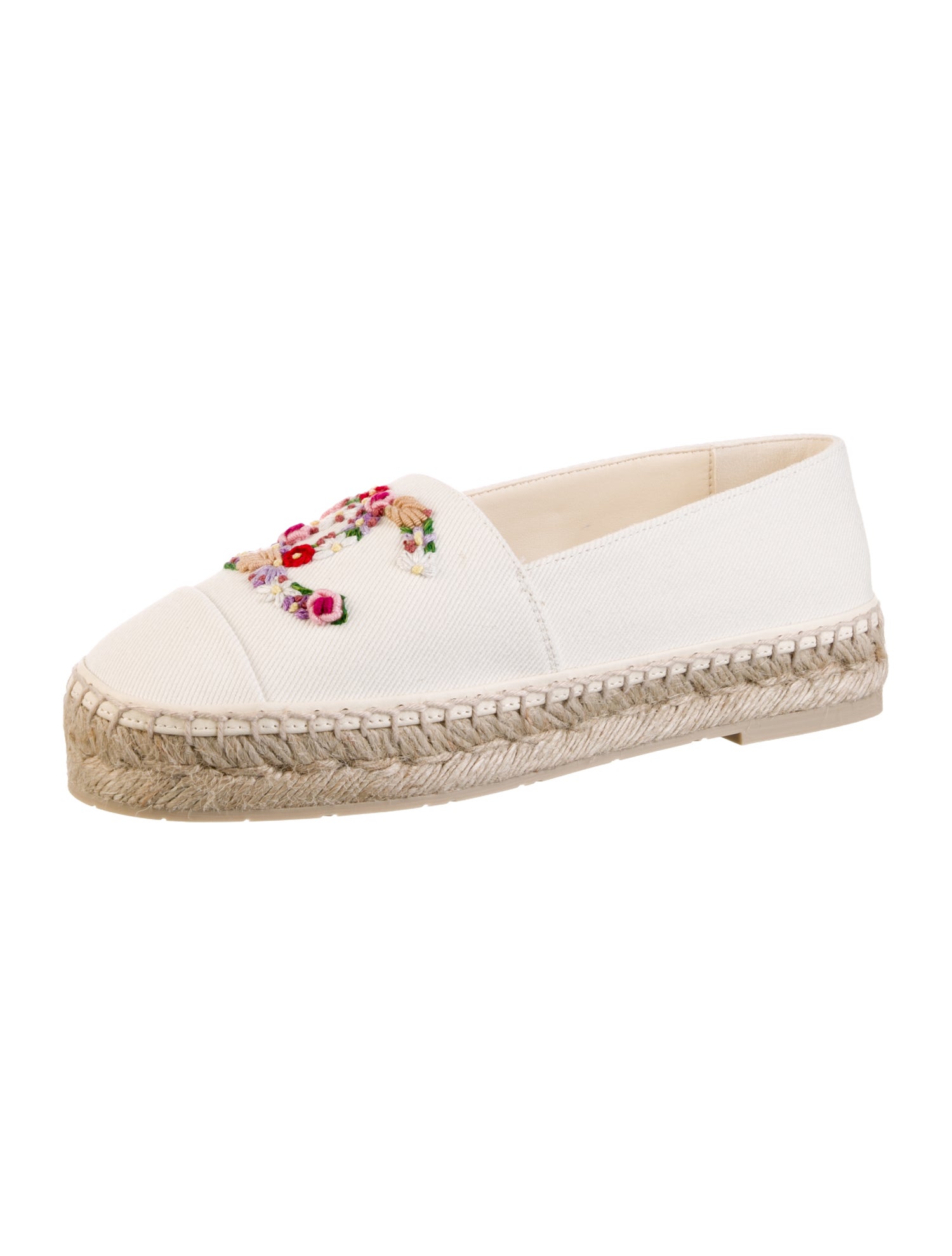 Chanel 2025 Interlocking CC Logo Espadrilles w/ Tags