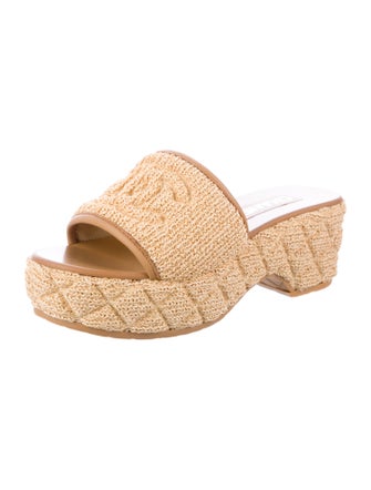 Chanel 2025 Interlocking CC Logo Sandals