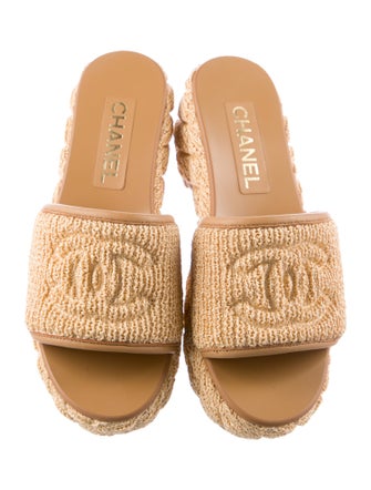 Chanel 2025 Interlocking CC Logo Sandals