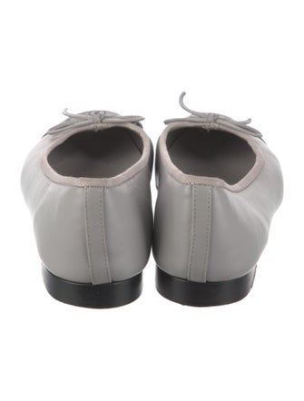 Chanel Interlocking CC Logo Leather Ballet Flats