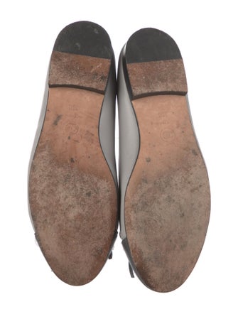 Chanel Interlocking CC Logo Leather Ballet Flats
