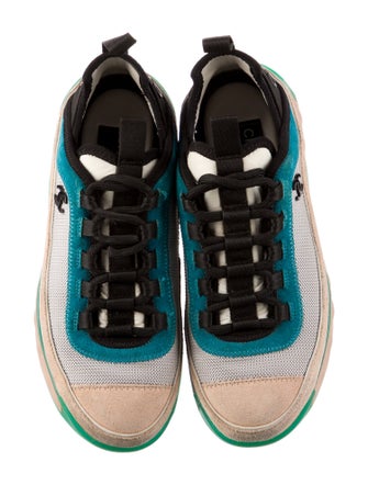 Chanel Interlocking CC Logo Mesh Athletic Sneakers