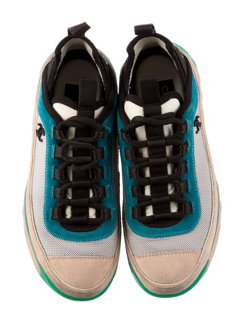 Chanel Interlocking CC Logo Mesh Athletic Sneakers