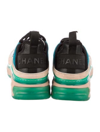 Chanel Interlocking CC Logo Mesh Athletic Sneakers