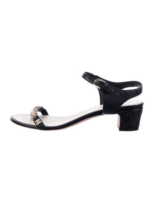 Chanel 2016 Interlocking CC Logo Sandals