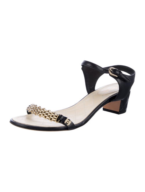 Chanel 2016 Interlocking CC Logo Sandals