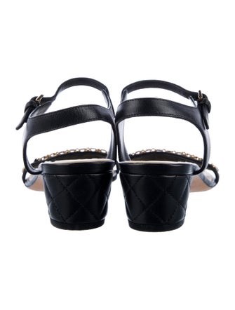 Chanel 2016 Interlocking CC Logo Sandals