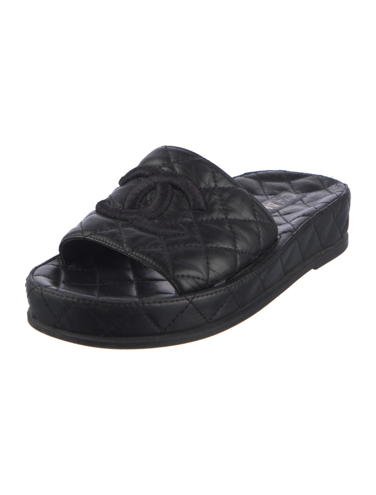 Chanel 2021 Interlocking CC Logo Slides