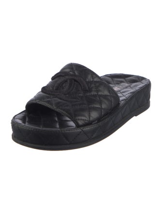 Chanel 2021 Interlocking CC Logo Slides