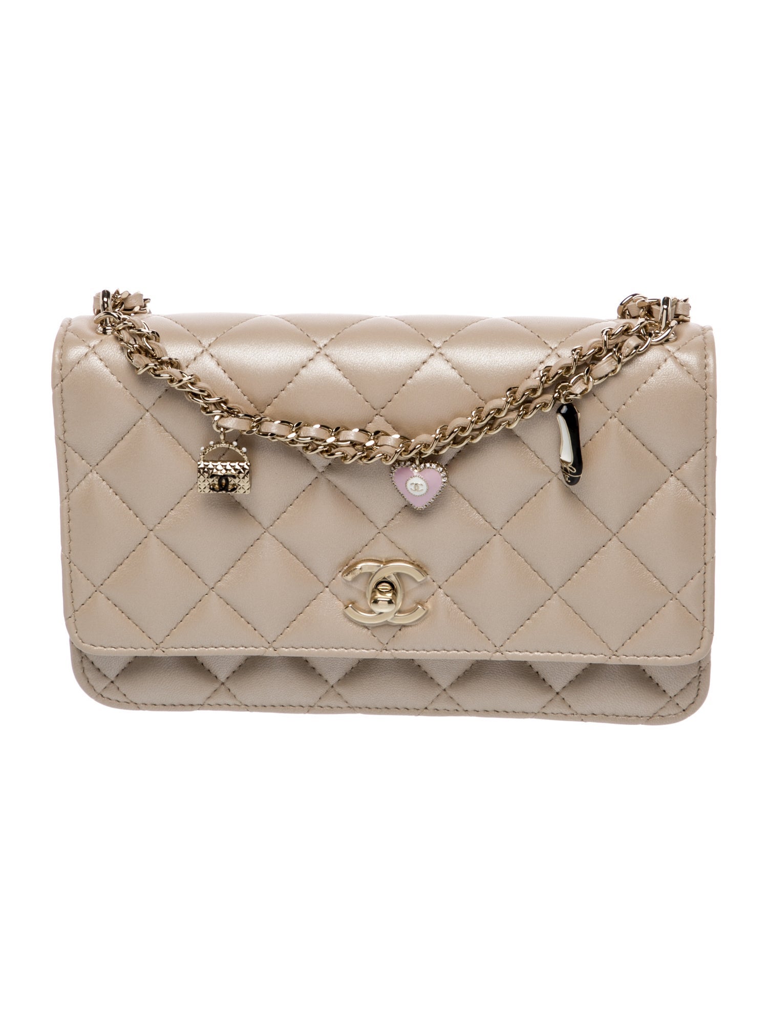Chanel 2023 CC Charm Wallet On Chain