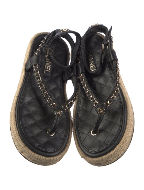 Chanel 2021 Interlocking CC Logo Espadrilles