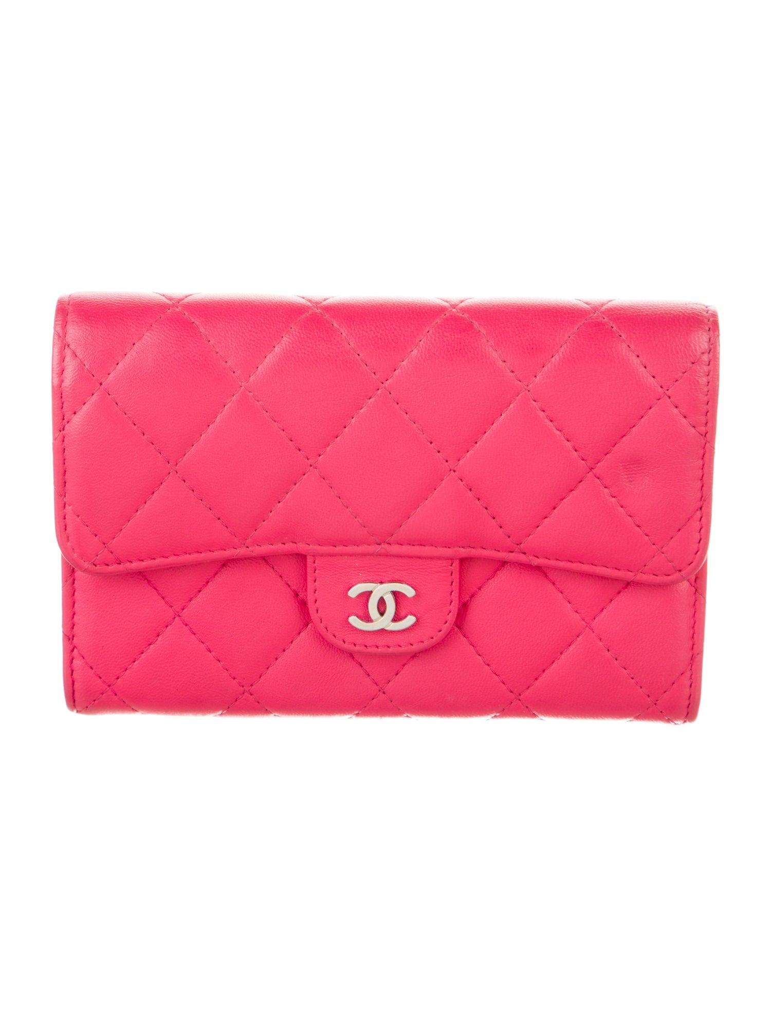 Chanel 2014 Interlocking CC Logo Trifold Wallet