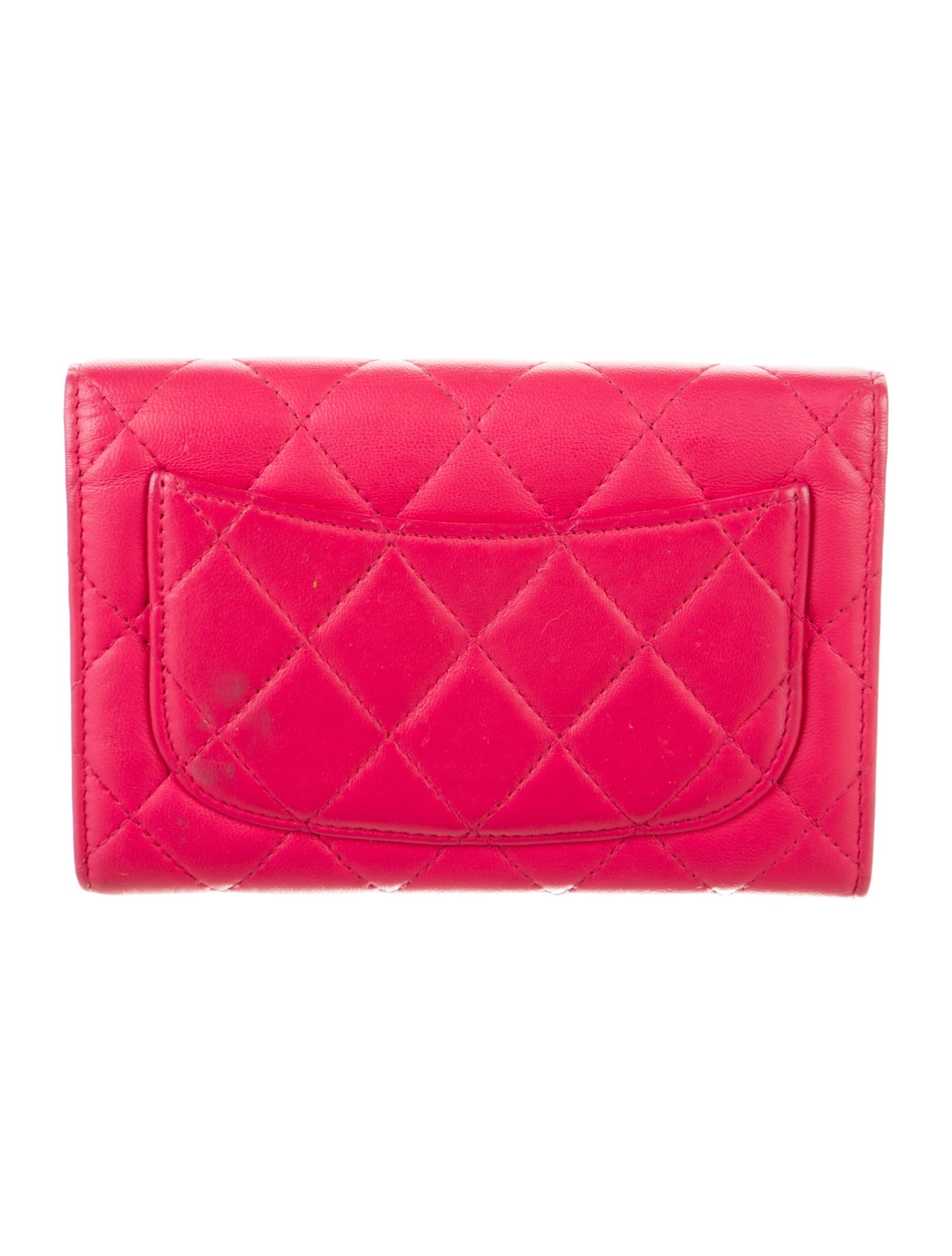 Chanel 2014 Interlocking CC Logo Trifold Wallet
