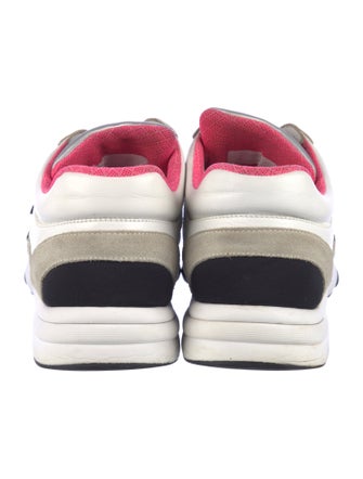 Chanel Interlocking CC Logo Leather Sneakers