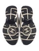 Chanel Interlocking CC Logo Leather Sneakers