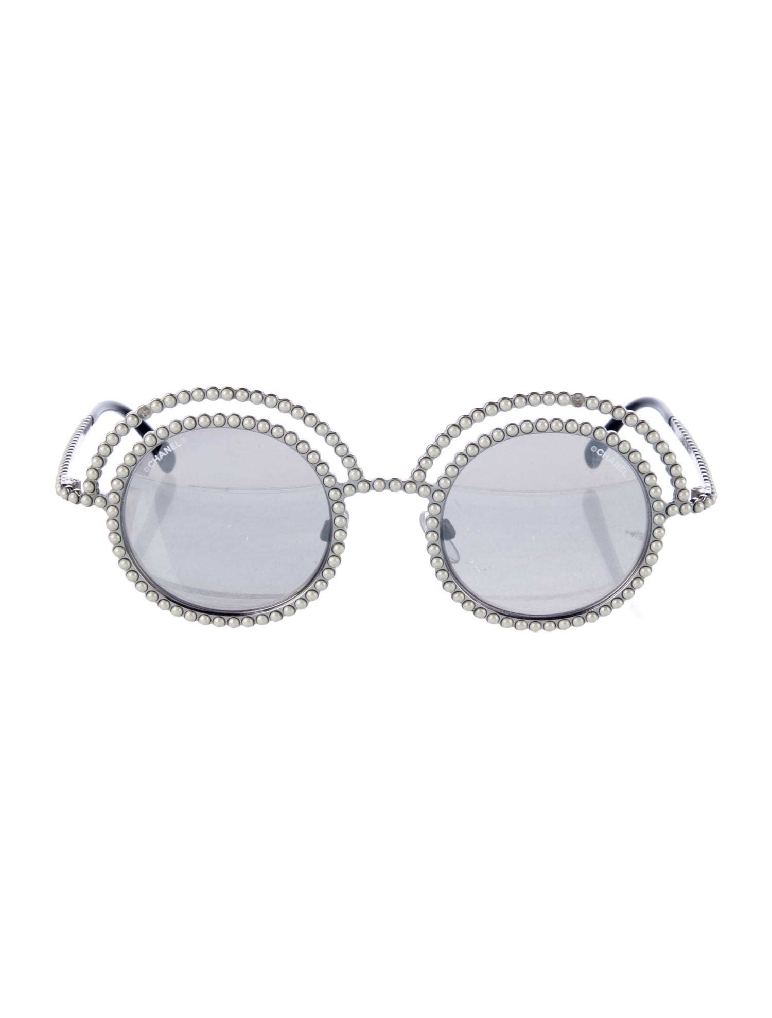 Chanel Interlocking CC Logo Round Sunglasses