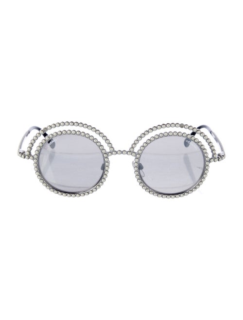 Chanel Interlocking CC Logo Round Sunglasses