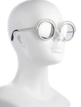 Chanel Interlocking CC Logo Round Sunglasses