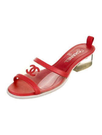 Chanel 2019 Interlocking CC Logo Slingback Sandals