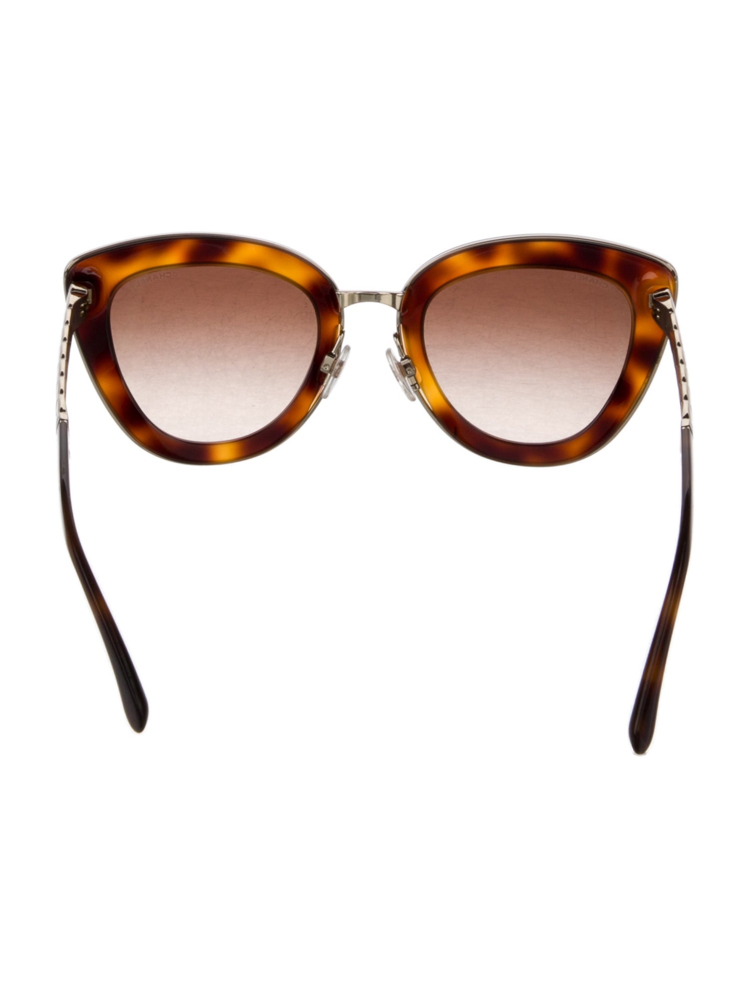 Chanel Interlocking CC Logo Cat-Eye Sunglasses