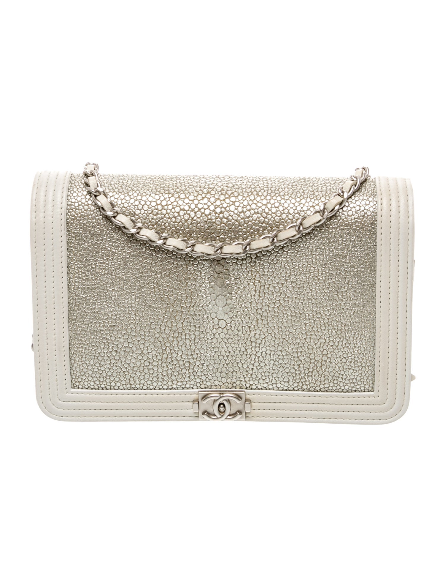 Chanel Galuchat Boy Wallet On Chain