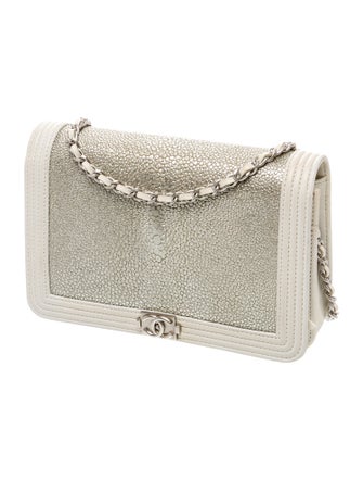 Chanel Galuchat Boy Wallet On Chain