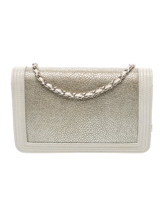 Chanel Galuchat Boy Wallet On Chain