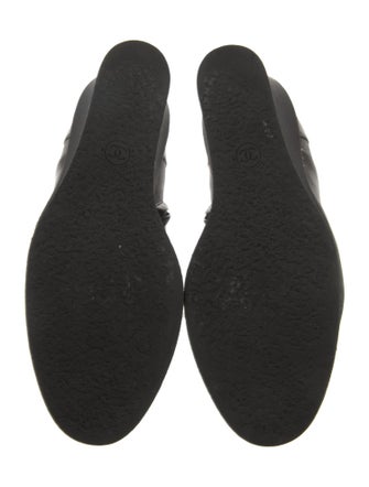 Chanel Interlocking CC Logo Leather Boots