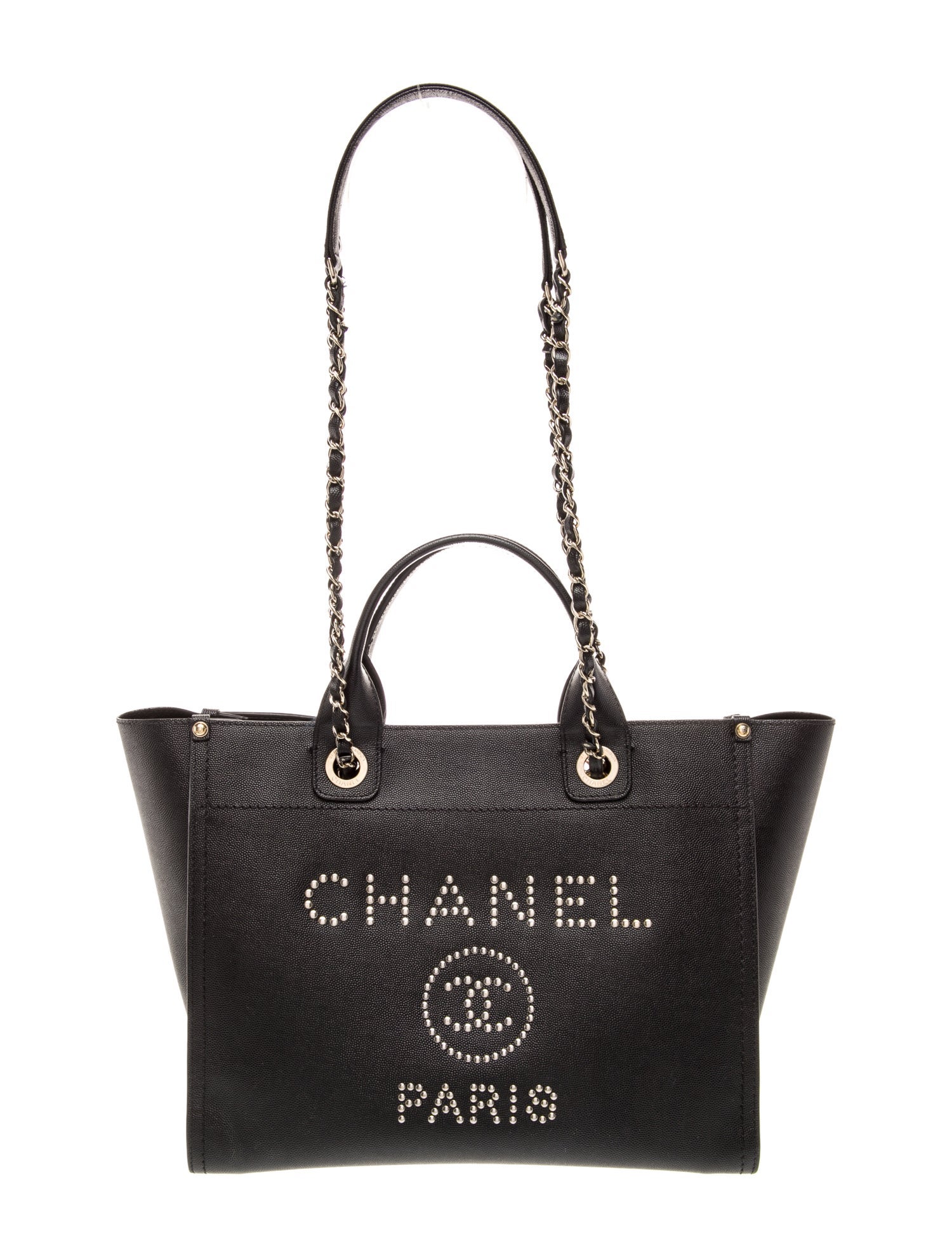 Chanel Small Studded Shopping Bag