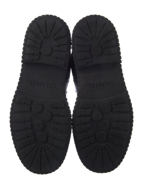 Chanel 2021 Interlocking CC Logo Combat Boots