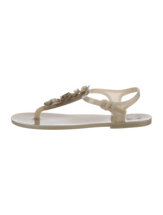 Chanel 2016 Interlocking CC Logo Sandals