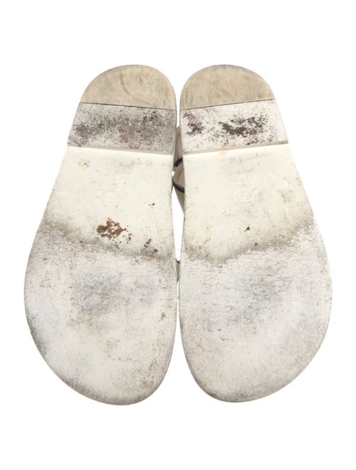 Chanel 2022 Interlocking CC Logo Slingback Sandals