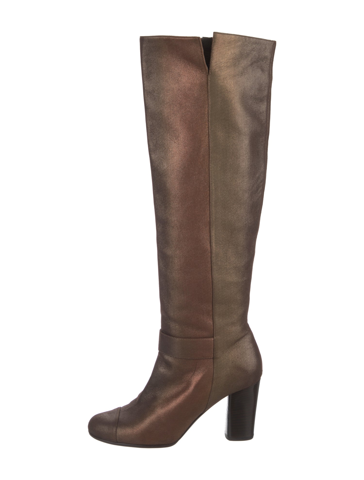 Chanel Interlocking CC Logo Leather Boots