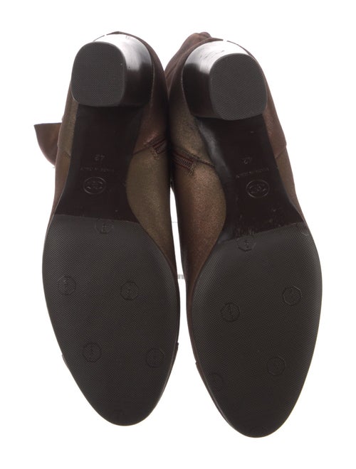 Chanel Interlocking CC Logo Leather Boots