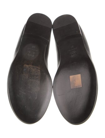 Chanel Interlocking CC Logo Leather Loafers