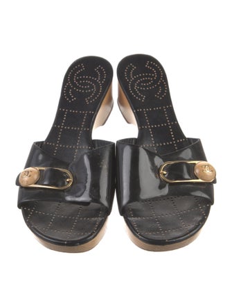 Chanel 2003 Interlocking CC Logo Slides