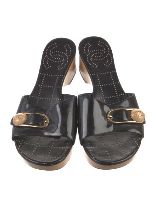 Chanel 2003 Interlocking CC Logo Slides