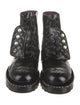 Chanel 2018 Interlocking CC Logo Combat Boots