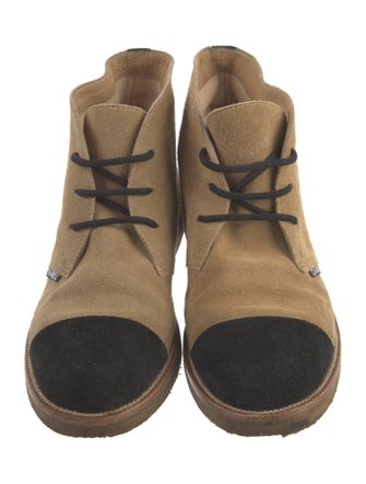 Chanel 2000's Suede Lace-Up Boots